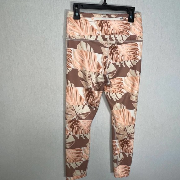 Nike Women's Dri-Fit Crop Leggings Botanical palm print M - Picture 3 of 12